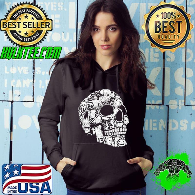 Horrorween Horror Movie Characters Skull Joker Jigsaw's Doll Shirt Hoodie Horrorween Horror Movie Characters Skull Joker Jigsaw's Doll Shirt Hoodie
