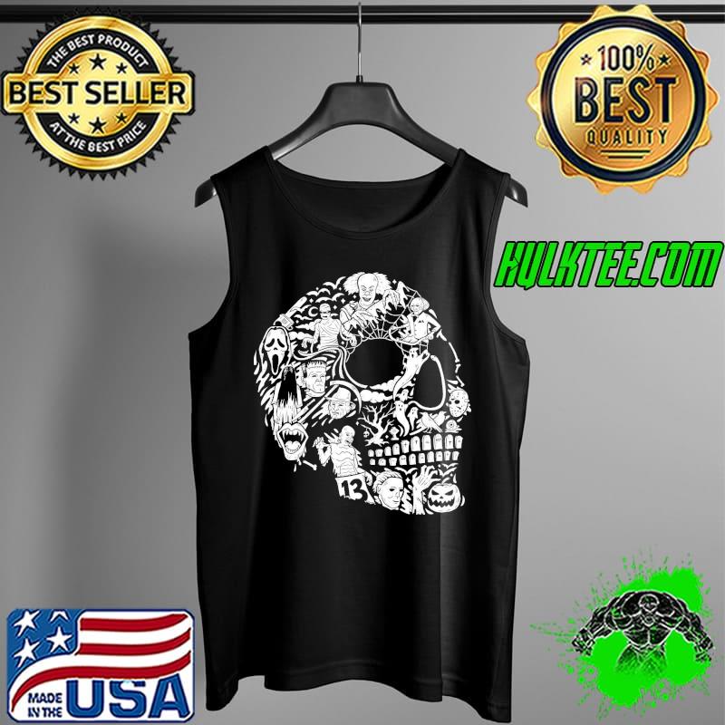 Horrorween Horror Movie Characters Skull Joker Jigsaw's Doll Shirt Tank Top Horrorween Horror Movie Characters Skull Joker Jigsaw's Doll Shirt Tank Top
