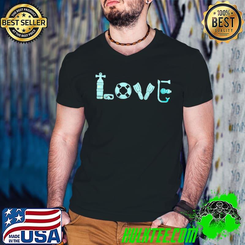 I love Scuba Diving Ocean Freediving Shirt