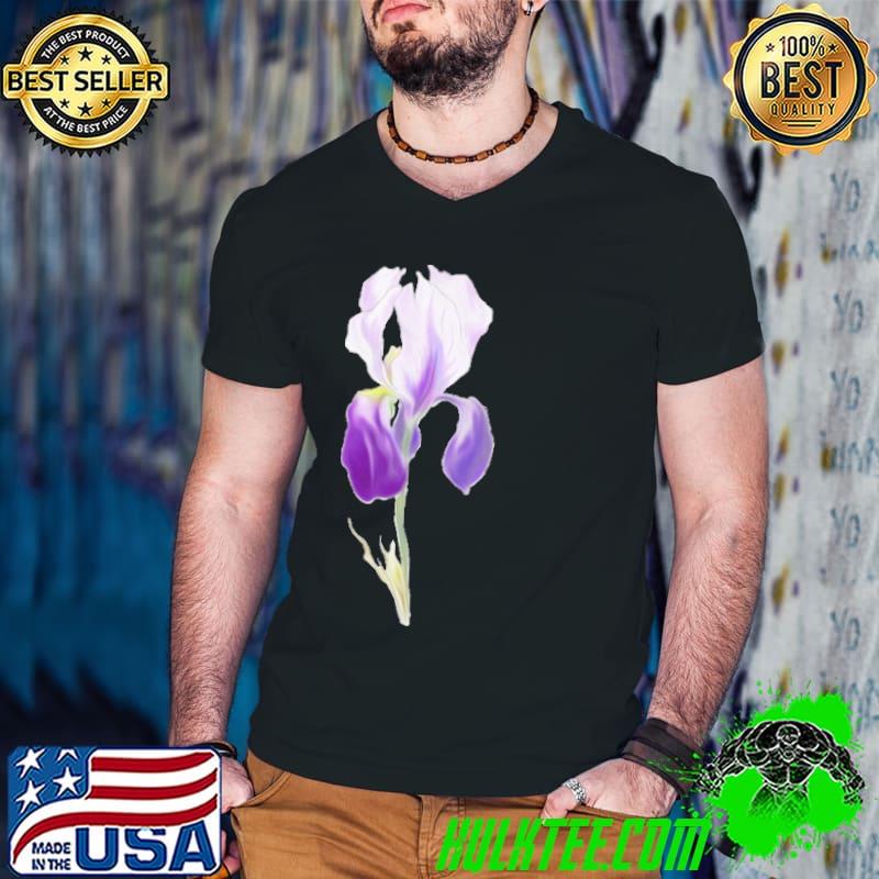 Iris Flower Drawing Vintage Shirt