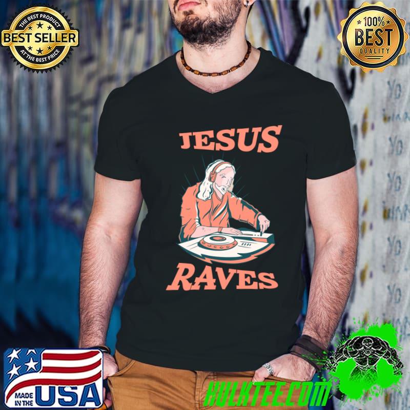 Jesus Raves Synthesizer EDM Festival Party Rave Jesus DJ T-s Guys V Neck Jesus Raves Synthesizer EDM Festival Party Rave Jesus DJ T-s Guys V Neck