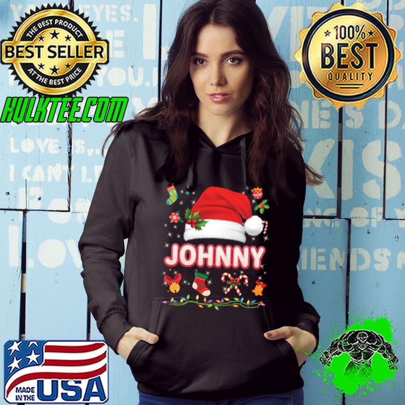 Johnny Santa Claus Hat Family Merry Christmas Xmas T-Shirt Johnny Santa Claus Hat Family Merry Christmas Xmas T-Shirt