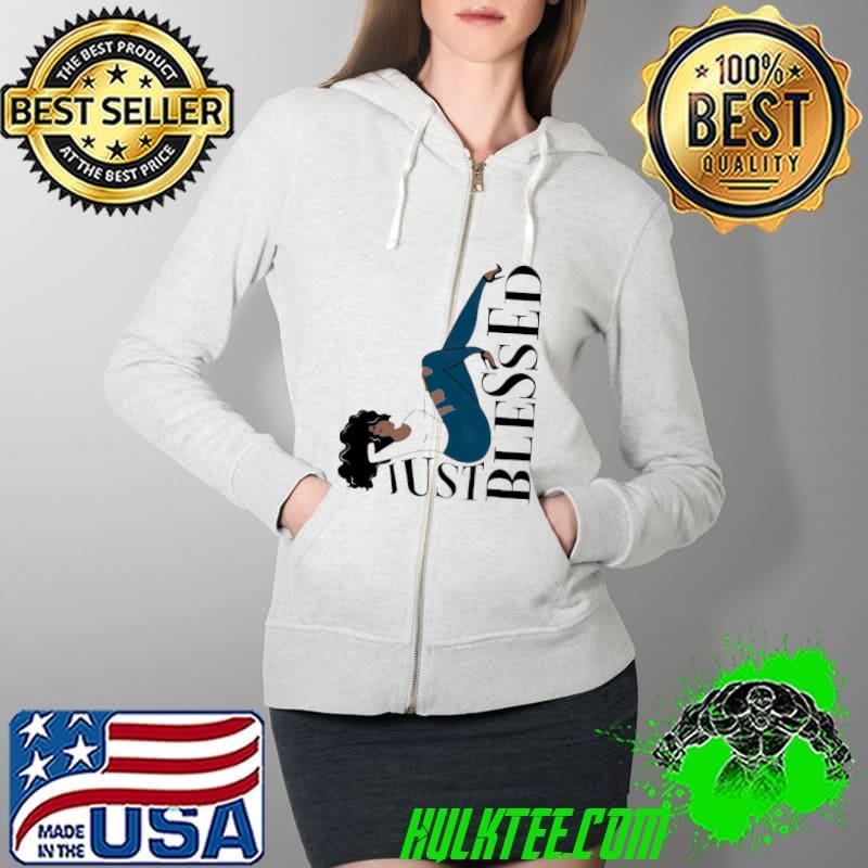 Just Blessed Shirt Full Zip Hooded Just Blessed Shirt Full Zip Hooded
