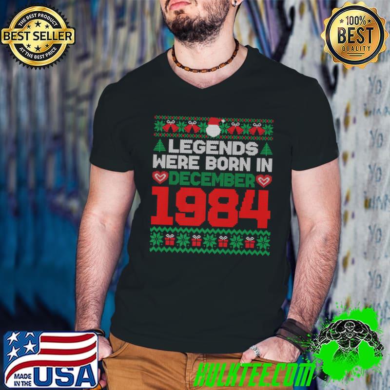 Legends Were Born In December 1984 37th Birthday Christmas Premium T-Shirt Guys V Neck Legends Were Born In December 1984 37th Birthday Christmas Premium T-Shirt Guys V Neck