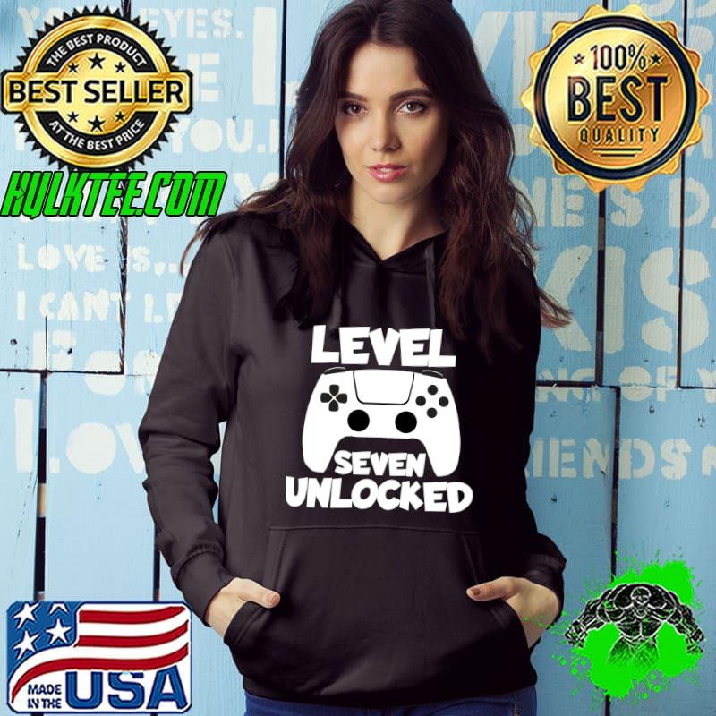 Level Seven Unlocked 7 Birthday Birth Anniversary celebrate T-shirt