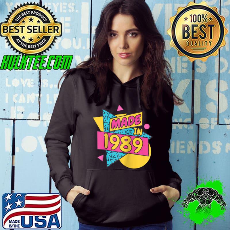 Made in Born 1989 Retro Birthday T-shirt