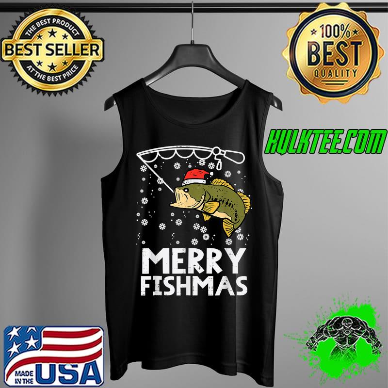Merry Fishmas Fish Fishing Xmas Pajama Dad Men T-Shirt Tank Top Merry Fishmas Fish Fishing Xmas Pajama Dad Men T-Shirt Tank Top