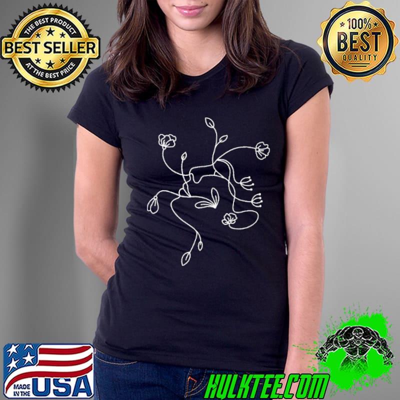 Minimalist Aesthetic Line Art Face Abstract Shirt Ladies Tee Minimalist Aesthetic Line Art Face Abstract Shirt Ladies Tee