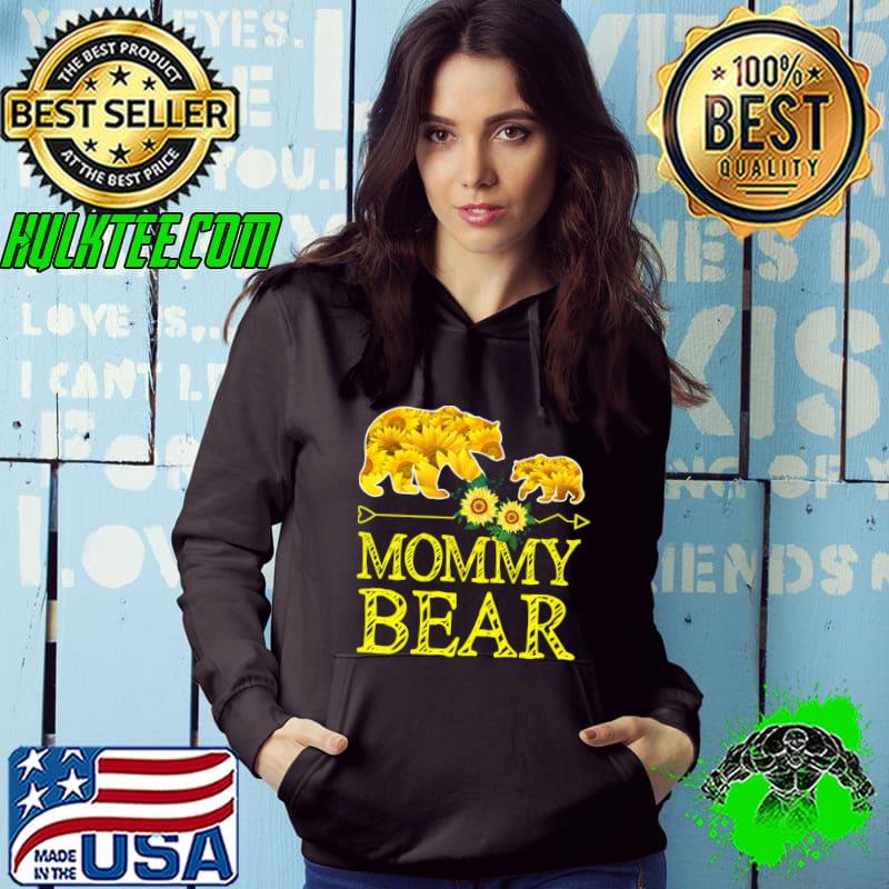 Mommy Bear Sunflower Xmas Matching Family Christmas Pajamas T-shirt