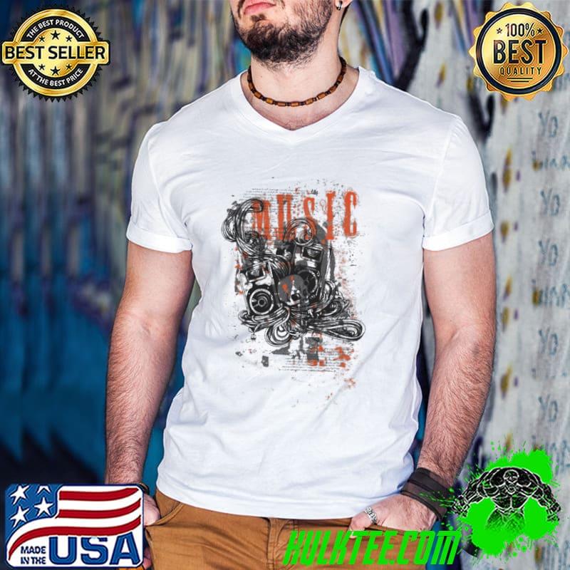 Music Speakers Skull Jacob Zelazny Shirt
