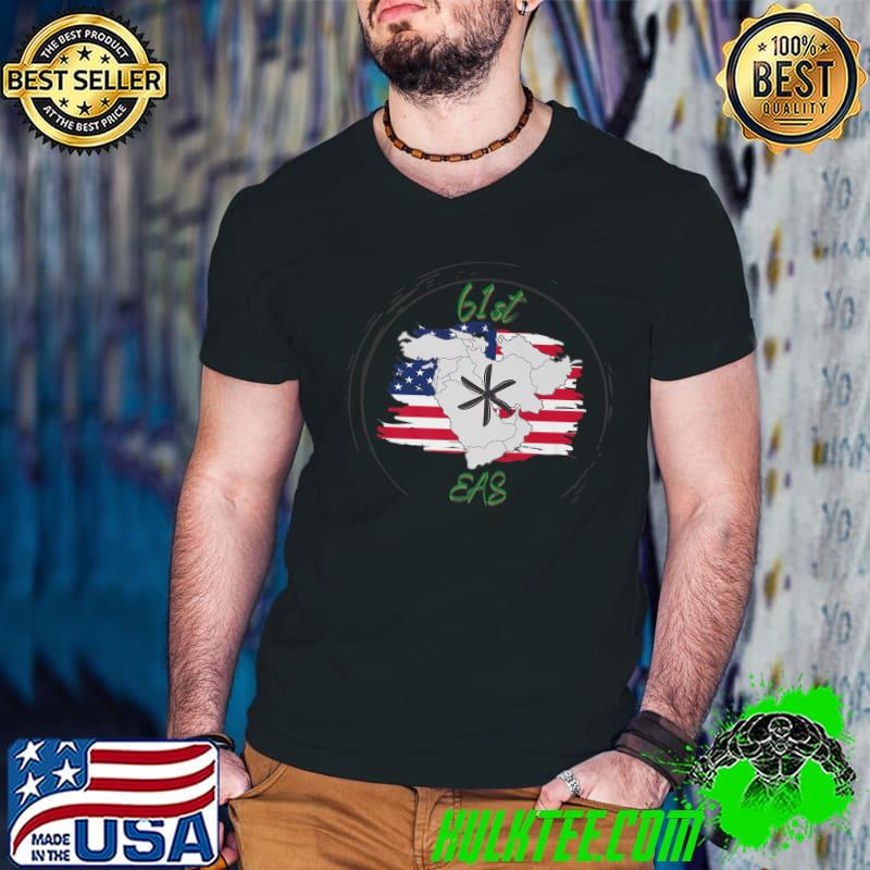 Nice 61 EAS American flag T-Shirt Guys V Neck Nice 61 EAS American flag T-Shirt Guys V Neck