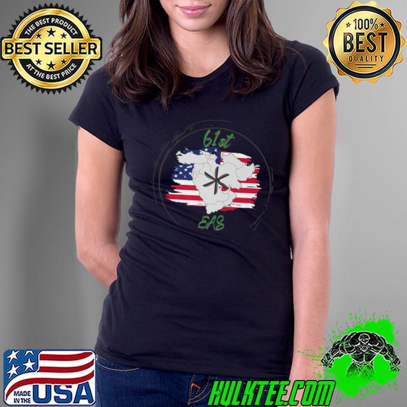Nice 61 EAS American flag T-Shirt Ladies Tee Nice 61 EAS American flag T-Shirt Ladies Tee
