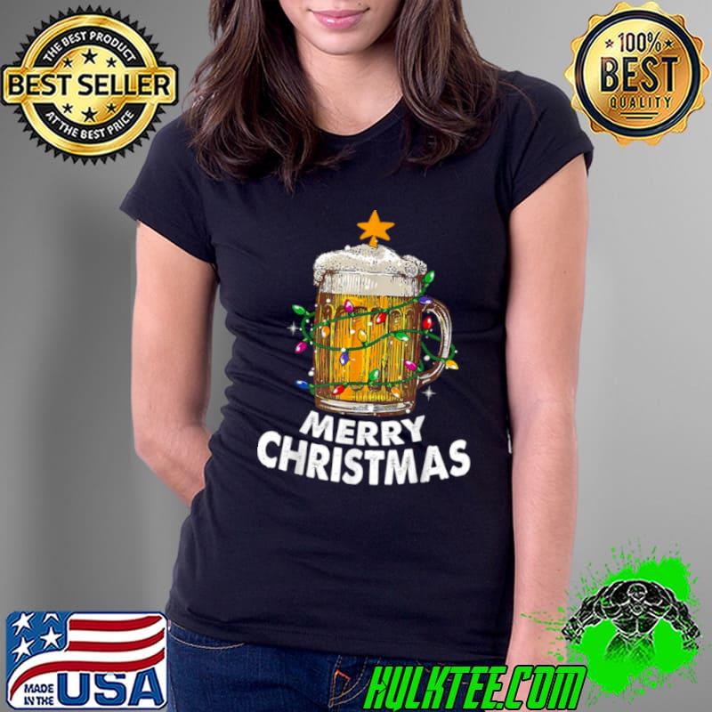 Nice Awesome Beer Xmas Tree Lights Merry Christmas Beer Shirt Ladies Tee Nice Awesome Beer Xmas Tree Lights Merry Christmas Beer Shirt Ladies Tee