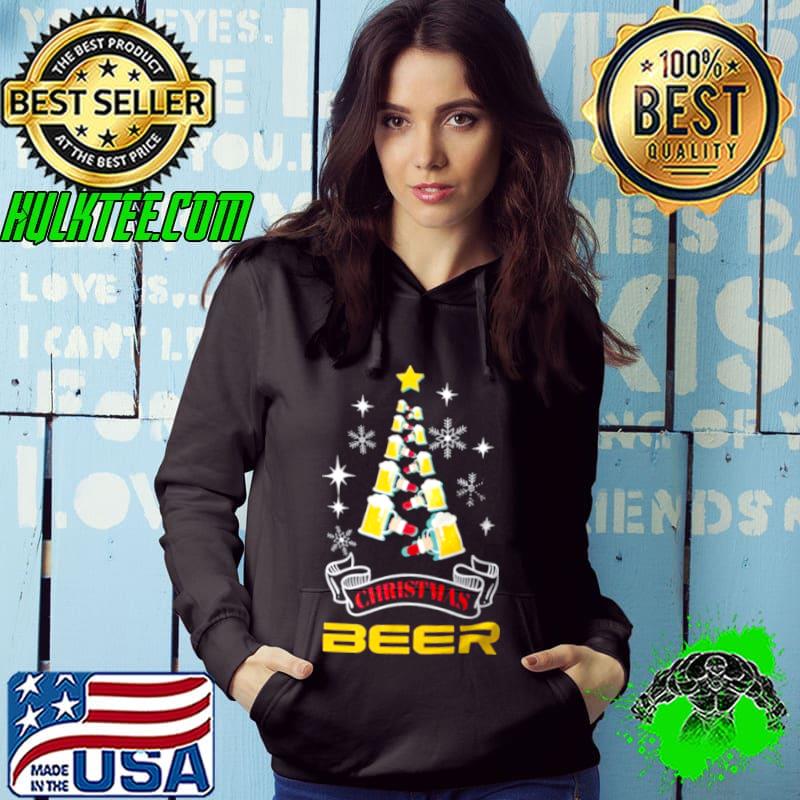 Nice Beer Christmas tree Merry Christmas Hoodie Nice Beer Christmas tree Merry Christmas Hoodie