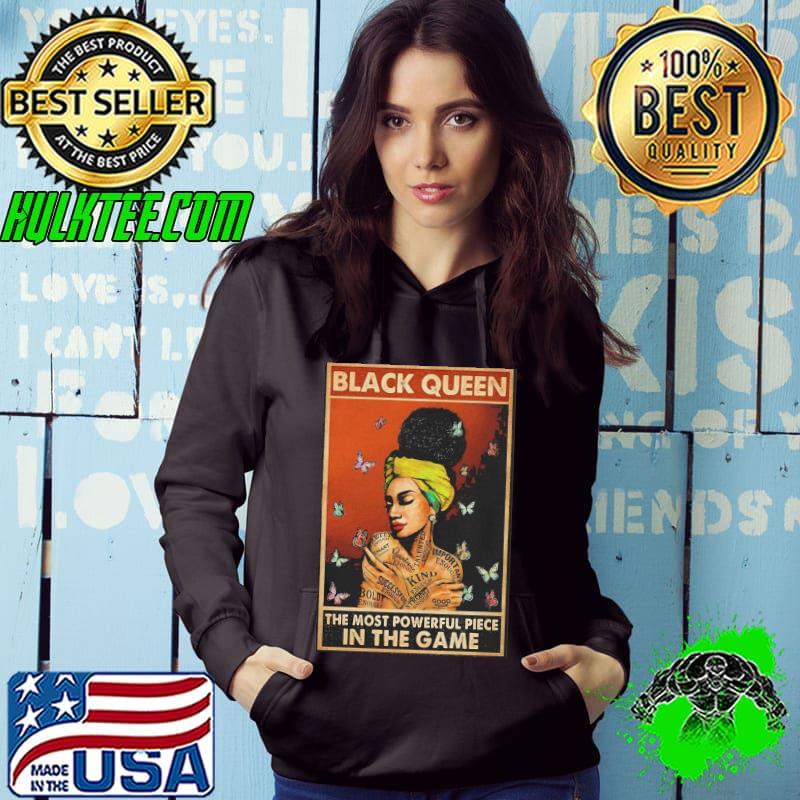 Nice Black Queen The Most Powerful Piece In The Game T-shirt Nice Black Queen The Most Powerful Piece In The Game T-shirt