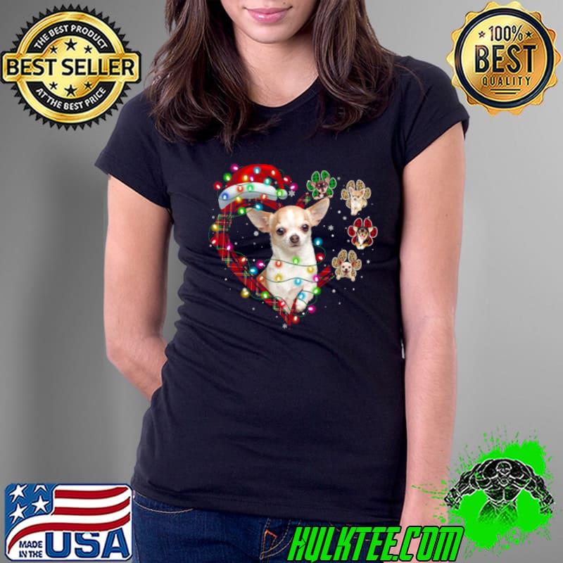 Nice Chihuahua Uncle in the Christmas heart Ladies Tee Nice Chihuahua Uncle in the Christmas heart Ladies Tee