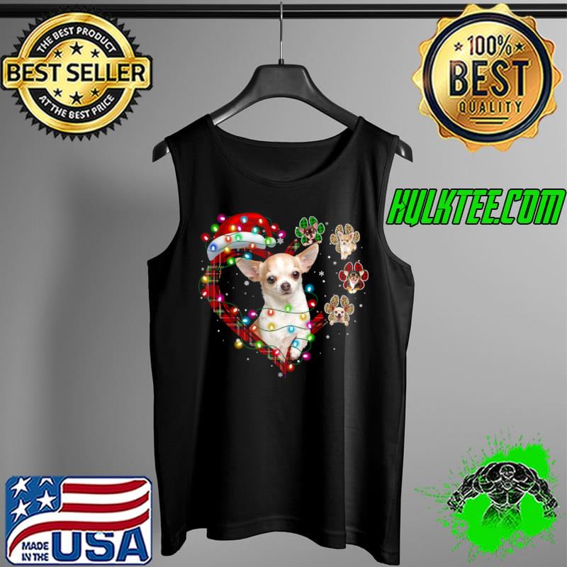 Nice Chihuahua Uncle in the Christmas heart Tank Top Nice Chihuahua Uncle in the Christmas heart Tank Top