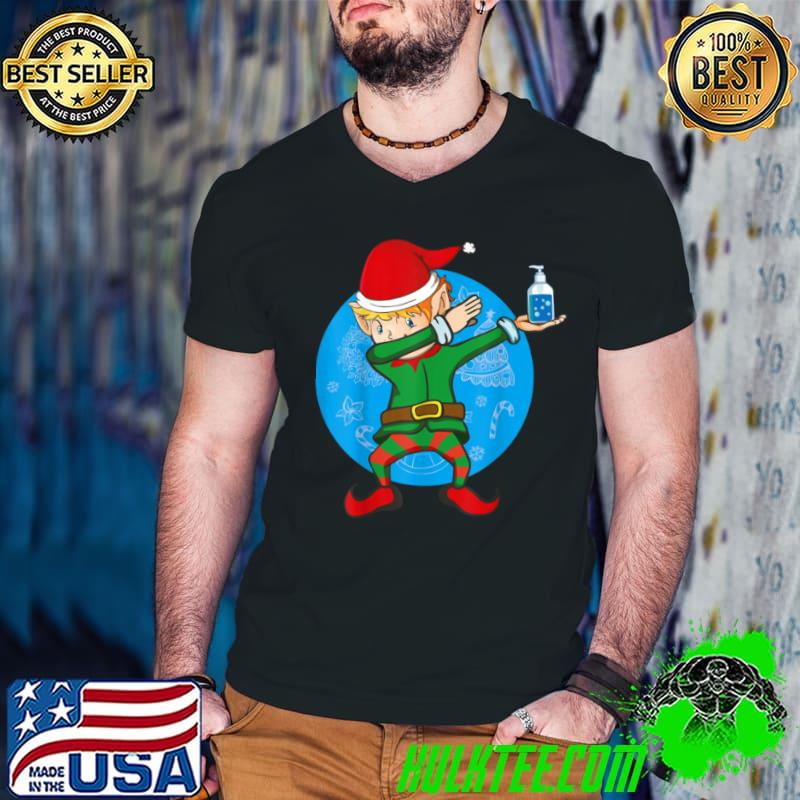 Nice Christmas Dabbing Elf 2021 Xmas Costume Pajama T Shirt