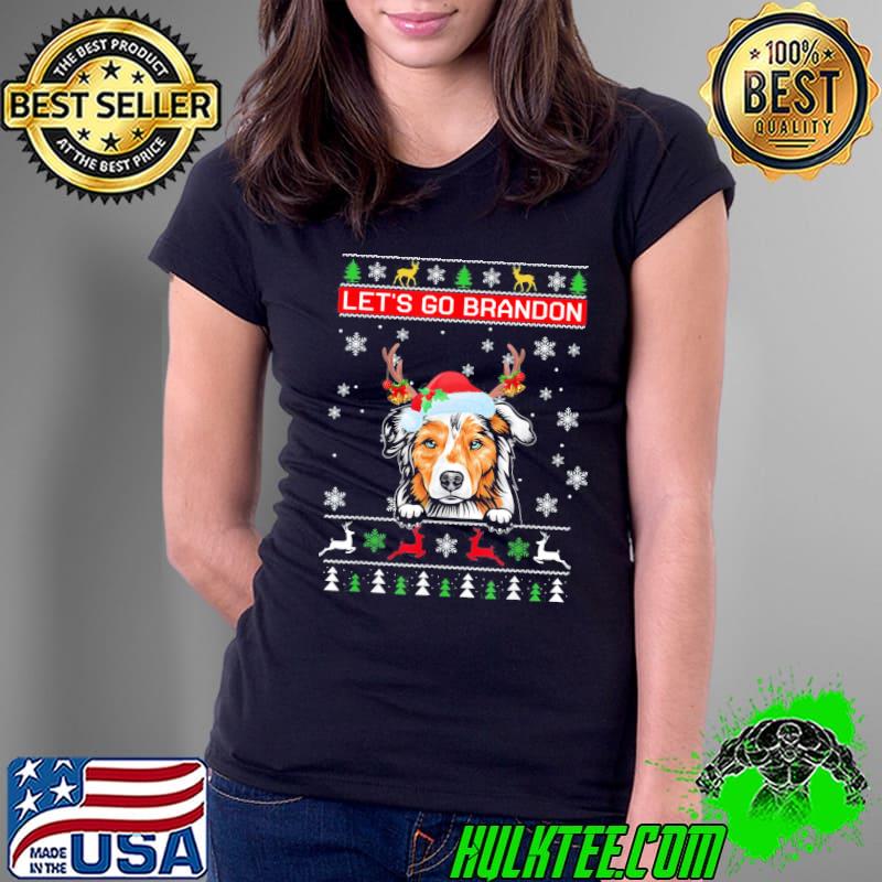 Nice Christmas Let’s Go Brandon Santa Xmas Dog T-Shirt Ladies Tee Nice Christmas Let’s Go Brandon Santa Xmas Dog T-Shirt Ladies Tee