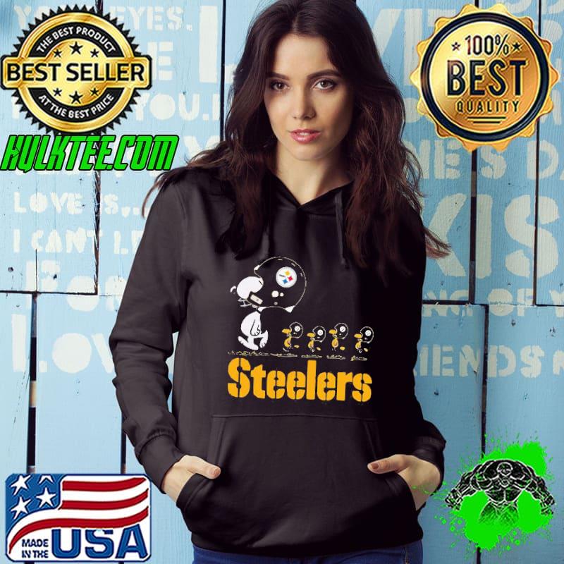 Nice Cute Snoopy And Woodstock Pittsburgh Steelers Shirt