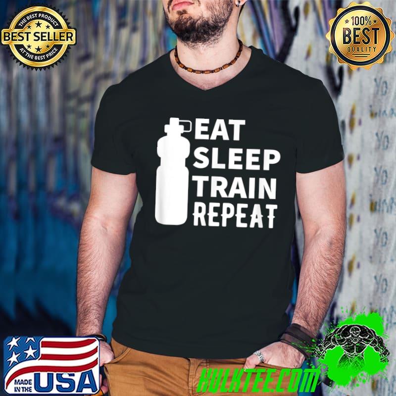 Nice eat Sleep Train Repeat - Determine Workout T-Shirt Guys V Neck Nice eat Sleep Train Repeat - Determine Workout T-Shirt Guys V Neck