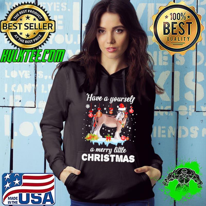 Nice have A Yourself A Merry Liltte Brown Horse Snow Christmas Shirt