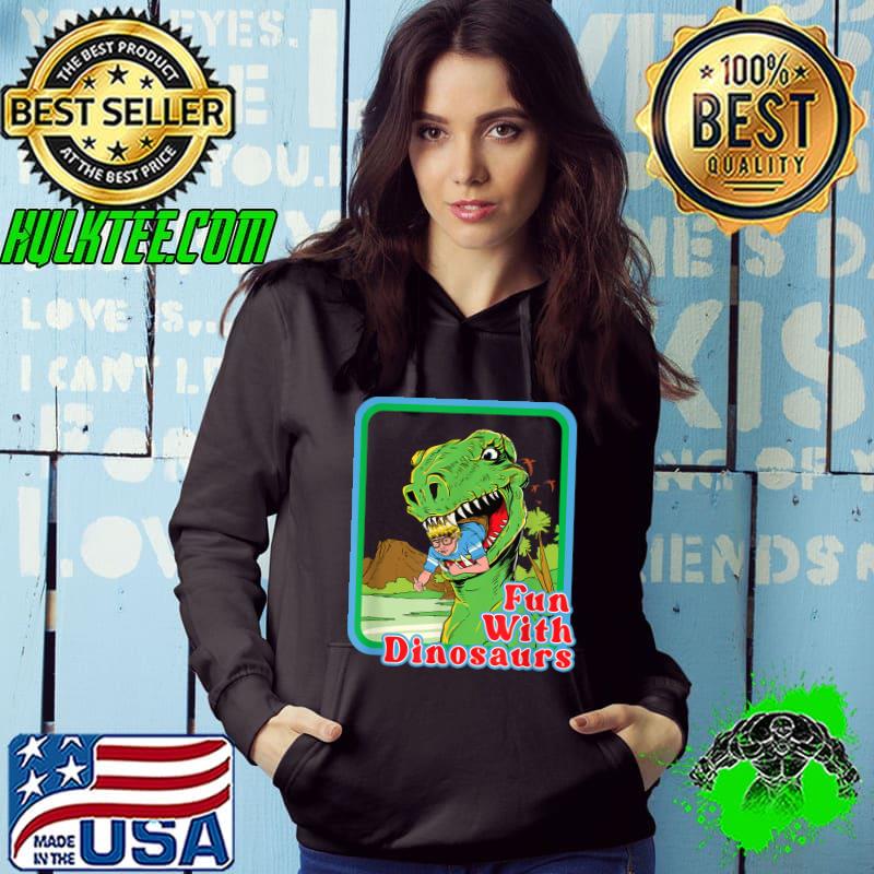 Nice Hilarious Fun With Dinosaurs Vintage Child Game T-Shirt
