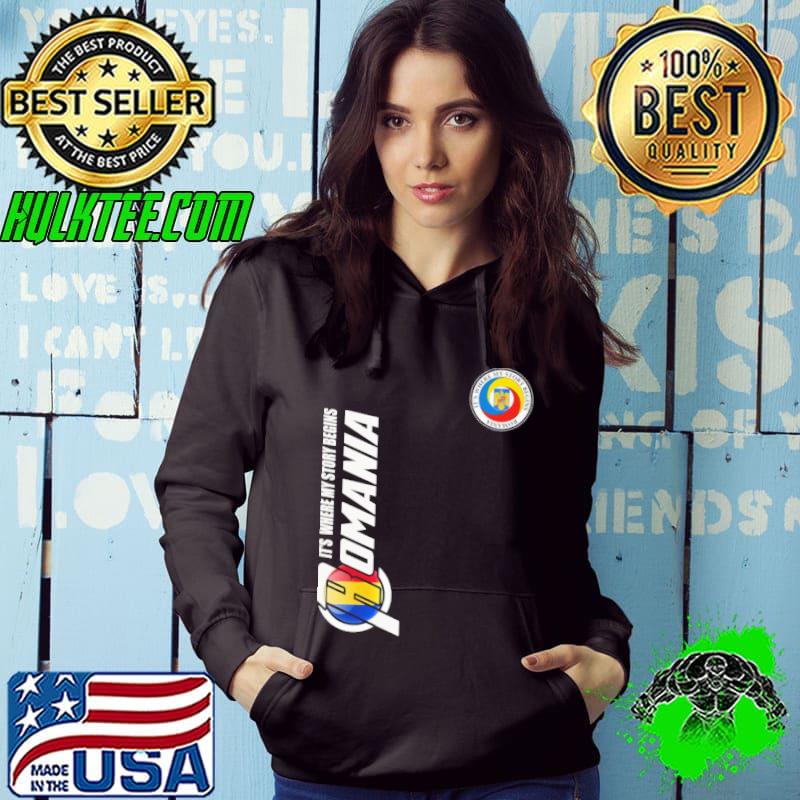 Nice Its where my story begins Romania logo Hoodie Nice Its where my story begins Romania logo Hoodie