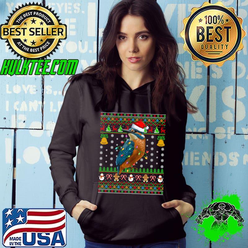Nice Kingfisher Bird Lover Santa Ugly Kingfisher Christmas Sweatshirt