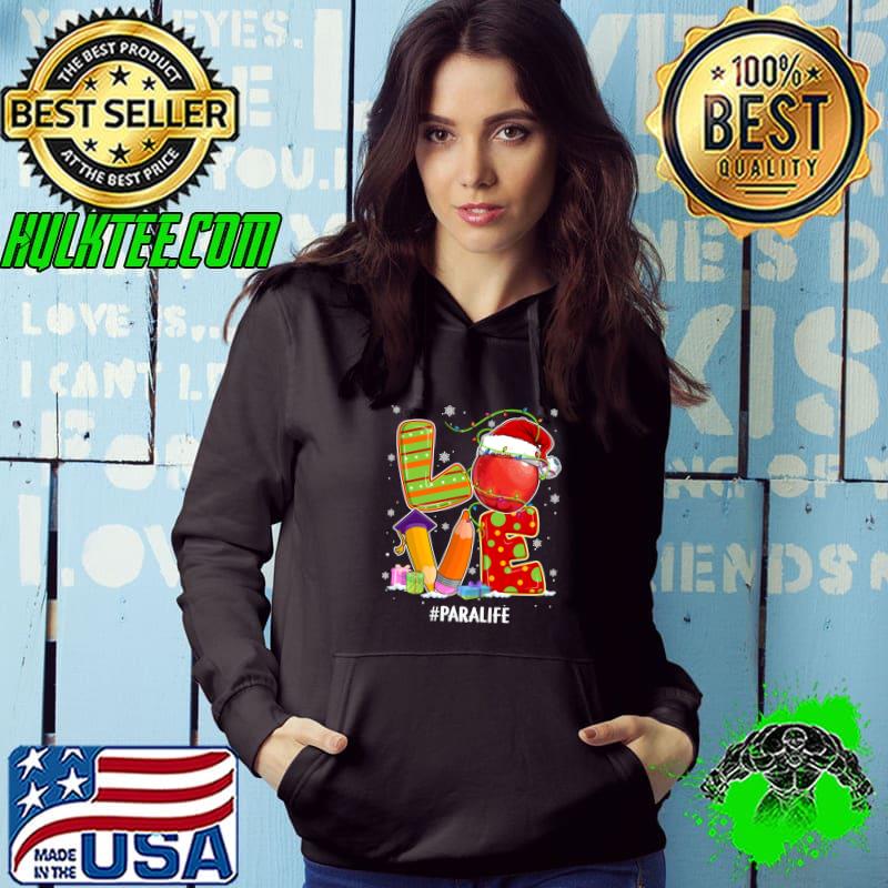 Nice love Para Life Christmas Matching Pajamas Nursing T-shirt