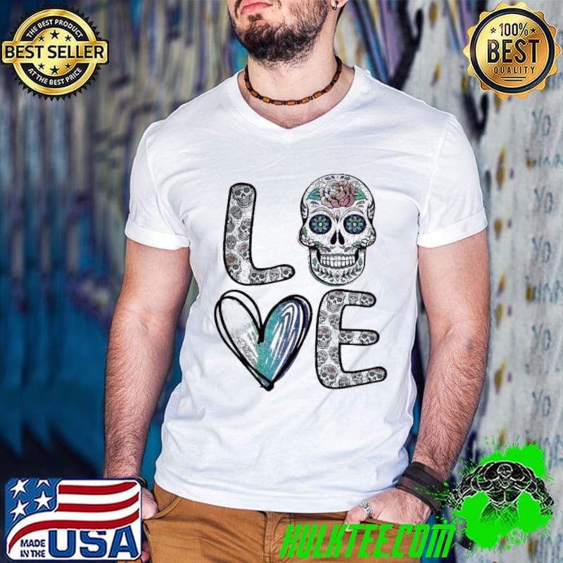 Nice Love Sugar Skull Diamonds Shirt