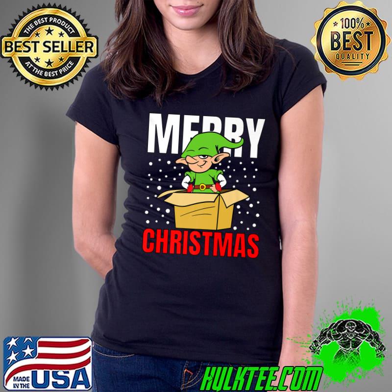 Nice Merry Christmas Elf Funny Fun Design Advent Premium T-Shirt Ladies Tee Nice Merry Christmas Elf Funny Fun Design Advent Premium T-Shirt Ladies Tee