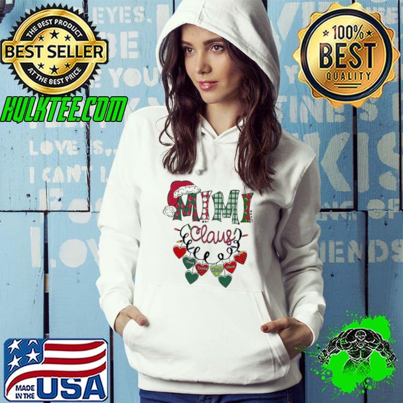 Nice personalized Mimi With Grandkids Claus Christmas 2021 Shirt Hoodie Nice personalized Mimi With Grandkids Claus Christmas 2021 Shirt Hoodie