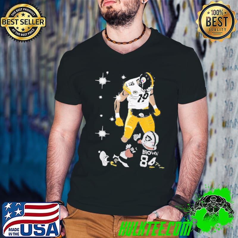 Nice Pittsburgh Steelers JuJu Smith And Oakland Raiders Antonio Brown Shirt
