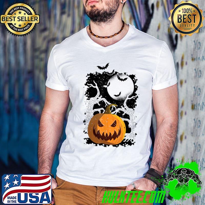 Nice spooky Jack-O-Lantern Halloween Party Pumpkin Patch Autumn T-Shirt