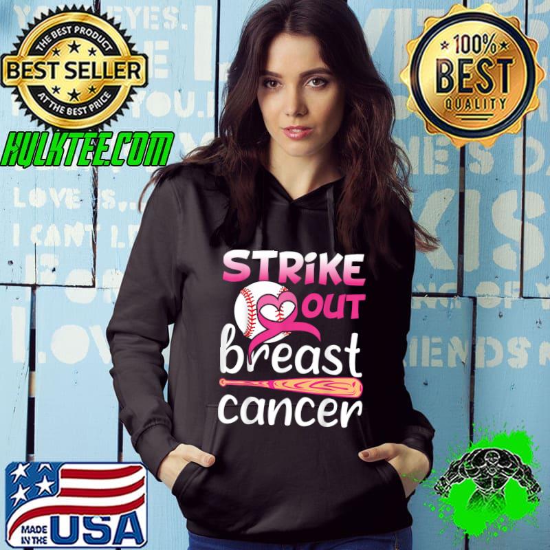 Nice strike Out Breast Cancer Awareness Baseball Softball Fighter T-Shirt