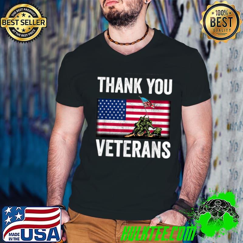Nice Thank you veterans combat veteran day T Shirt