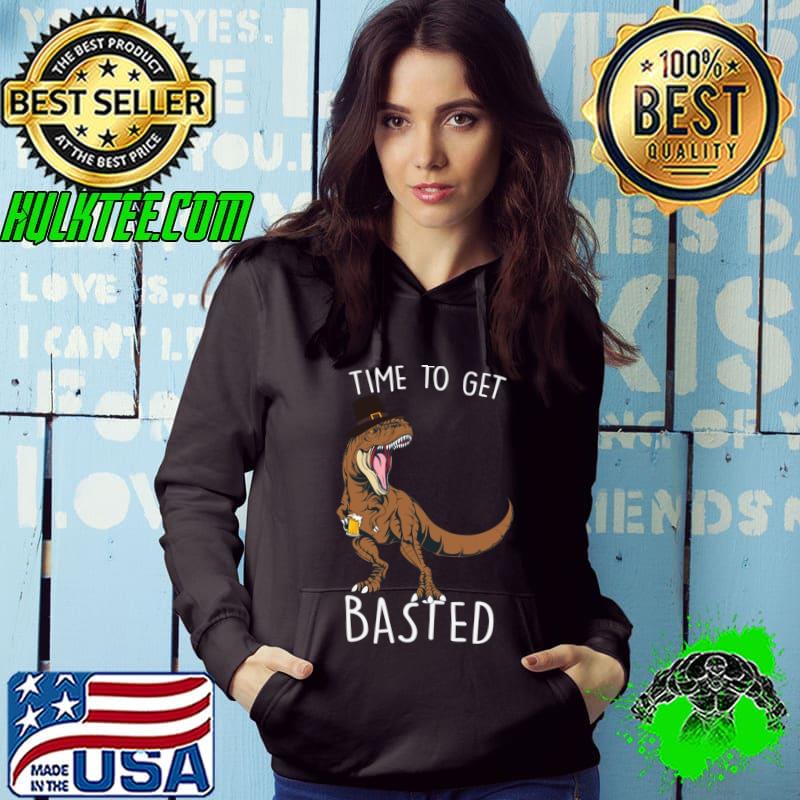Nice time To Get Basted Trex Beer dinosaur T-shirt
