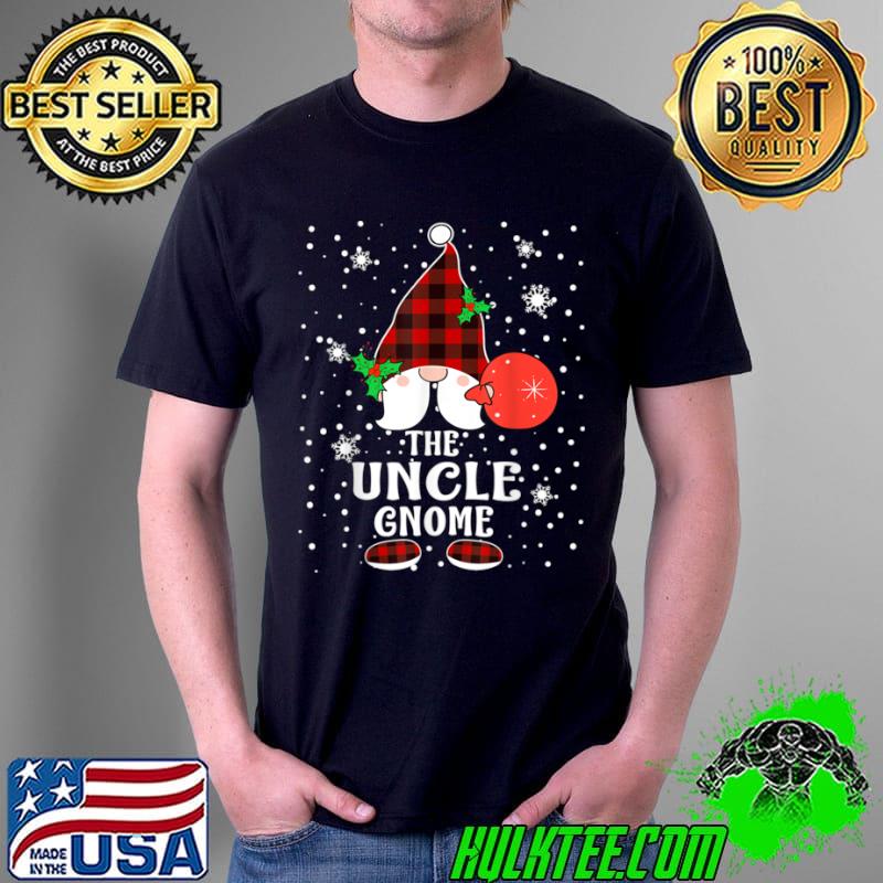 Nice Uncle Gnome Buffalo Plaid Matching Family Christmas Pajama T Shirt Unisex Nice Uncle Gnome Buffalo Plaid Matching Family Christmas Pajama T Shirt Unisex