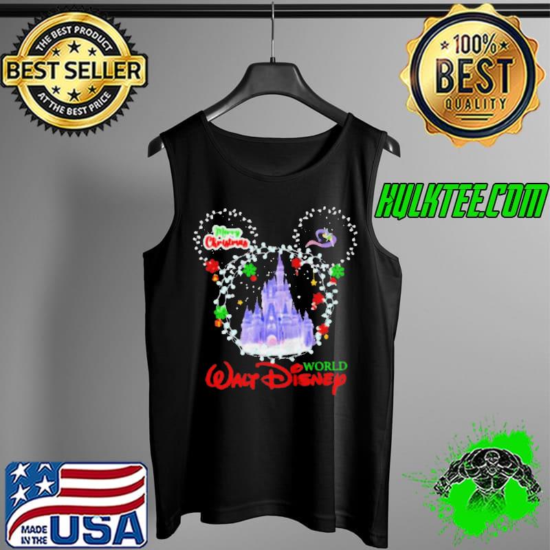 Nice wALT DISNEY WORLD MERRY CHRISTMAS TSHIRT Tank Top Nice wALT DISNEY WORLD MERRY CHRISTMAS TSHIRT Tank Top
