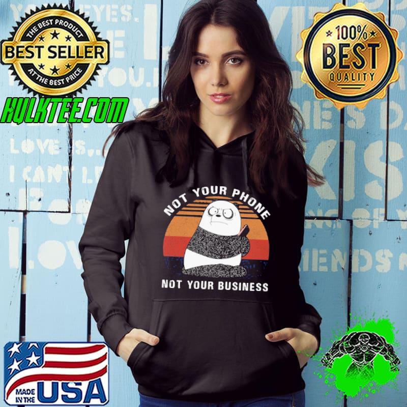 Not Your Phone Not Your Business Panda Vintage Shirt