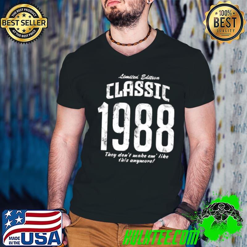Official 1988 Classic 34 Years Old 34th Birthday Vintage Edition Shirt Guys V Neck Official 1988 Classic 34 Years Old 34th Birthday Vintage Edition Shirt Guys V Neck