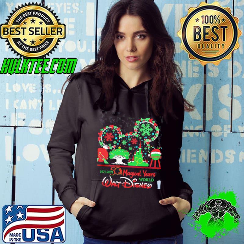 Official 50 Magical Years Walf Disey World Mickey Christmas Shirt Hoodie Official 50 Magical Years Walf Disey World Mickey Christmas Shirt Hoodie