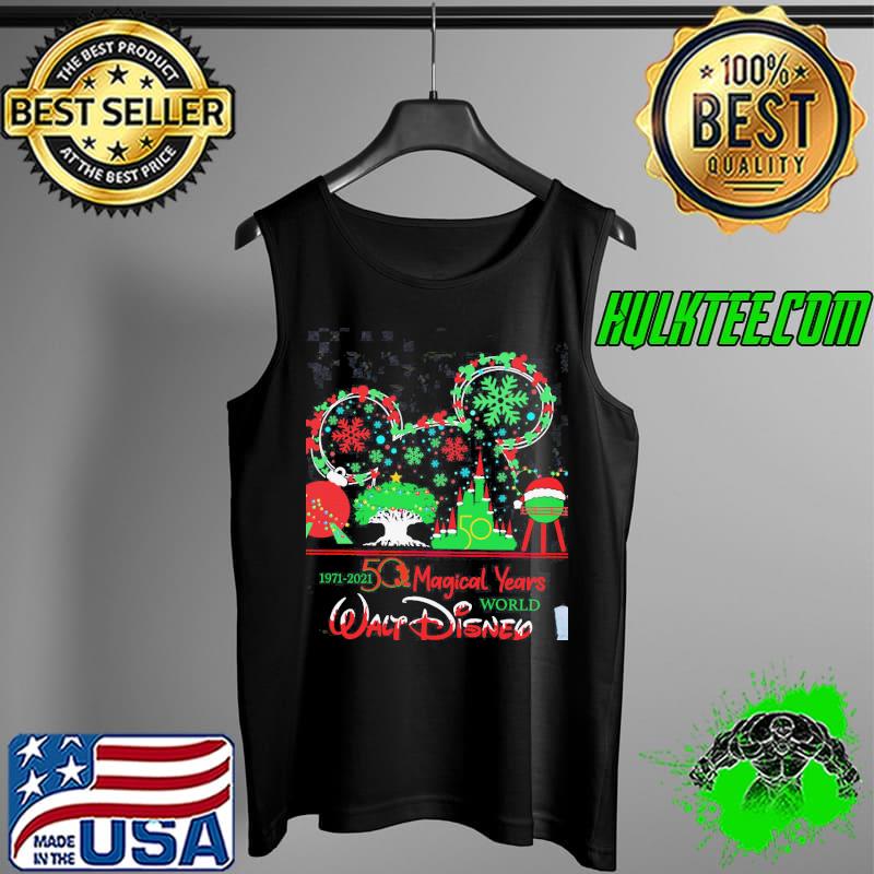 Official 50 Magical Years Walf Disey World Mickey Christmas Shirt Tank Top Official 50 Magical Years Walf Disey World Mickey Christmas Shirt Tank Top
