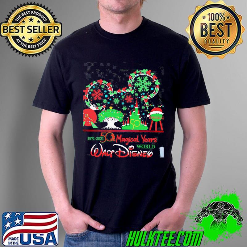 Official 50 Magical Years Walf Disey World Mickey Christmas Shirt Unisex Official 50 Magical Years Walf Disey World Mickey Christmas Shirt Unisex