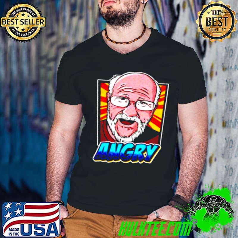 Official Angry Grandpa Angry Portrait Guys V Neck Official Angry Grandpa Angry Portrait Guys V Neck