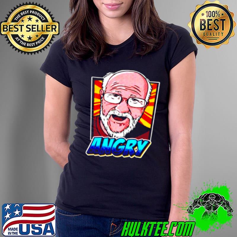 Official Angry Grandpa Angry Portrait Ladies Tee Official Angry Grandpa Angry Portrait Ladies Tee