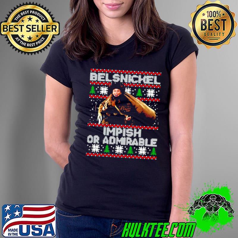 Official Belsnickel impish or admirable Ugly Christmas Ladies Tee Official Belsnickel impish or admirable Ugly Christmas Ladies Tee