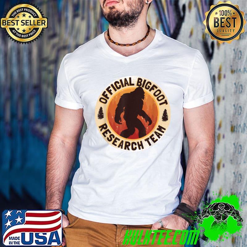 Official Bigfoot Research Team Funny Sasquatch Believer T-Shirt