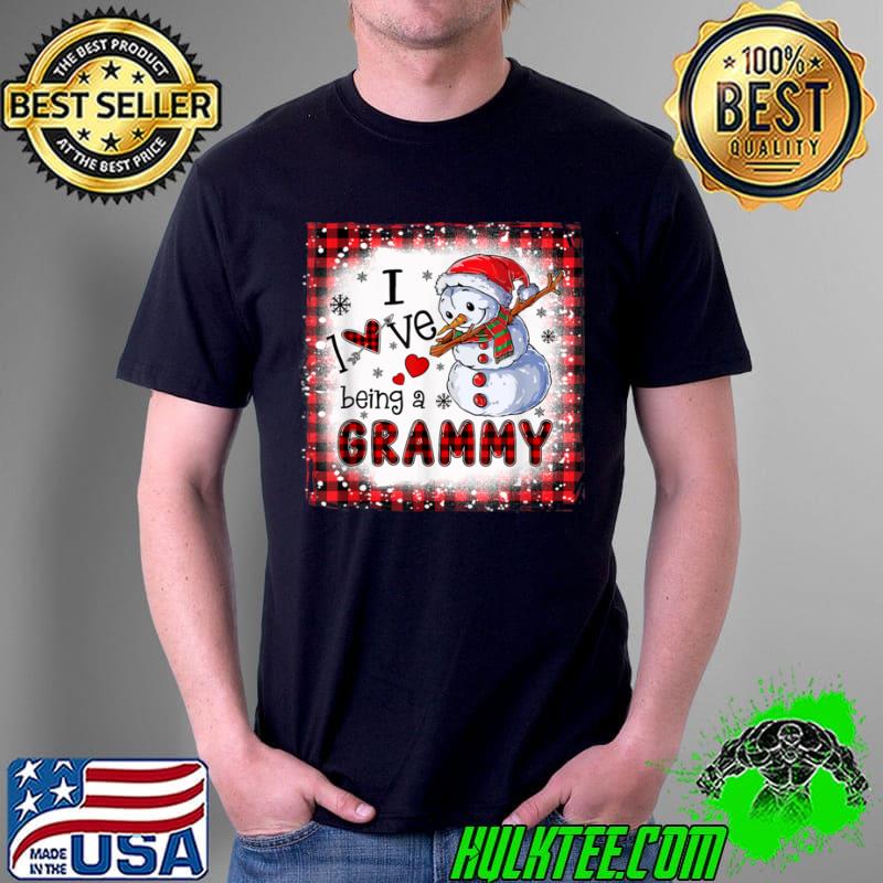 Official Bleached I Love Being A Grammy Snowman Family Christmas Xmas T Shirt Unisex Official Bleached I Love Being A Grammy Snowman Family Christmas Xmas T Shirt Unisex